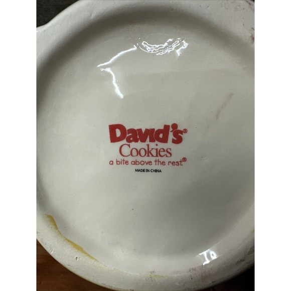 David’s Cookies 9.5” Reindeer Christmas Cookie Jar, Red White Scarf, Ceramic - Picture 10 of 10